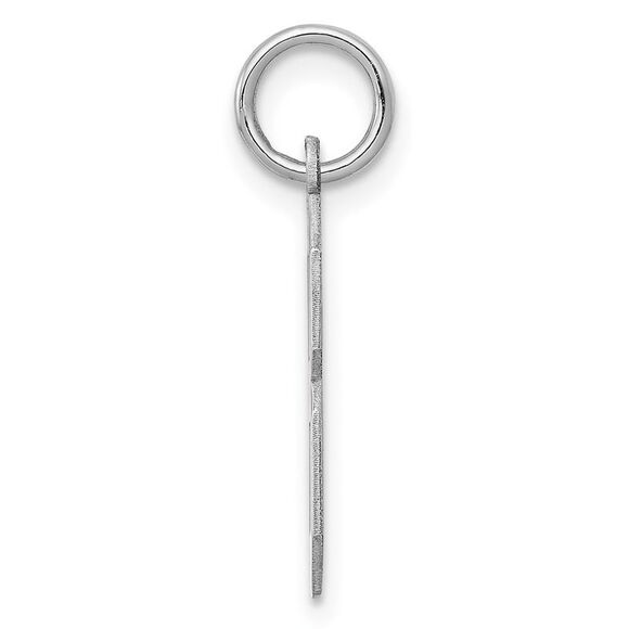 Sterling Silver, Athletic Collection Medium Polished Number 8 Pendant - Picture 2 of 6